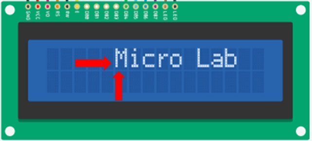 Scrolling text on LCD Example using Arduino