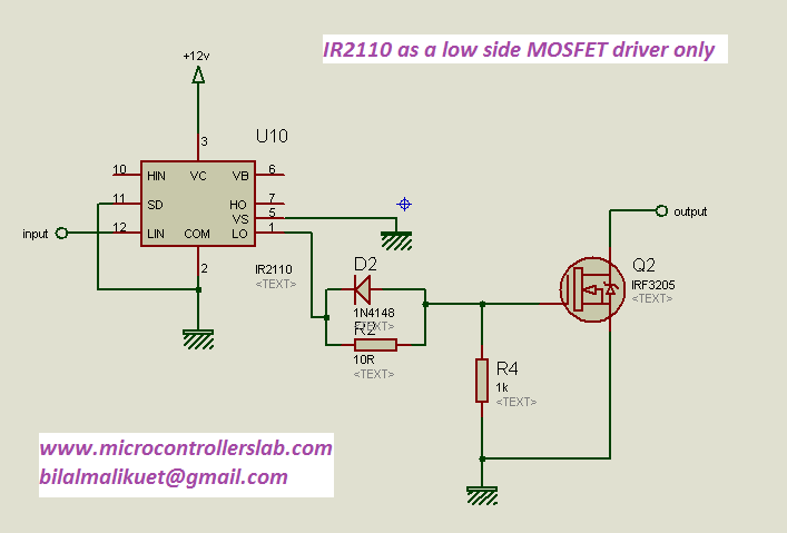 low side MOSFET driver only