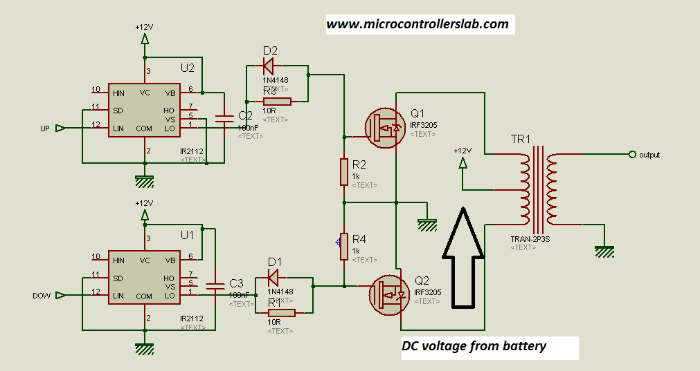 pusl pull transformer circuit diagram