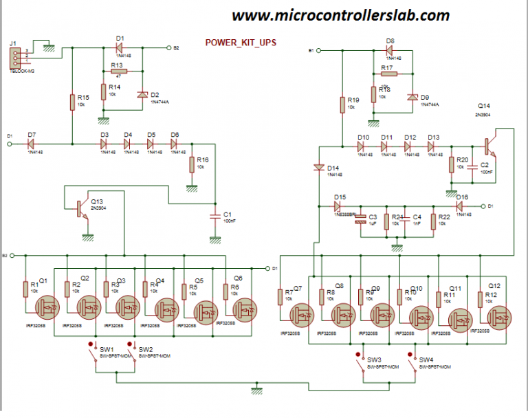 Circuit Diagram Of Ups For Computer