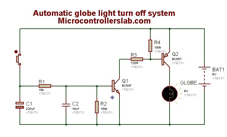 Globe Light Control Circuit Diagram