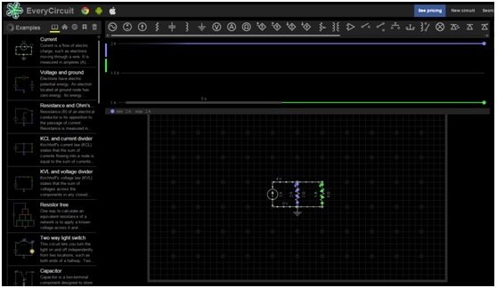 electronics circuit simulator