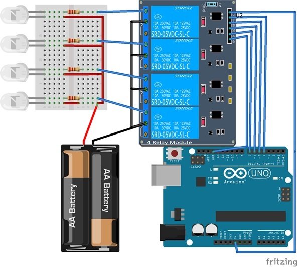 relay module interfacing with arduino