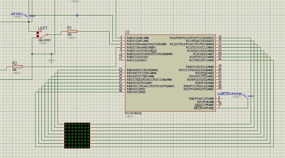 led matrix interfacing with microcontroller