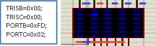 led-matrix-interfacing-2nd-row-and-thrid-coulomn