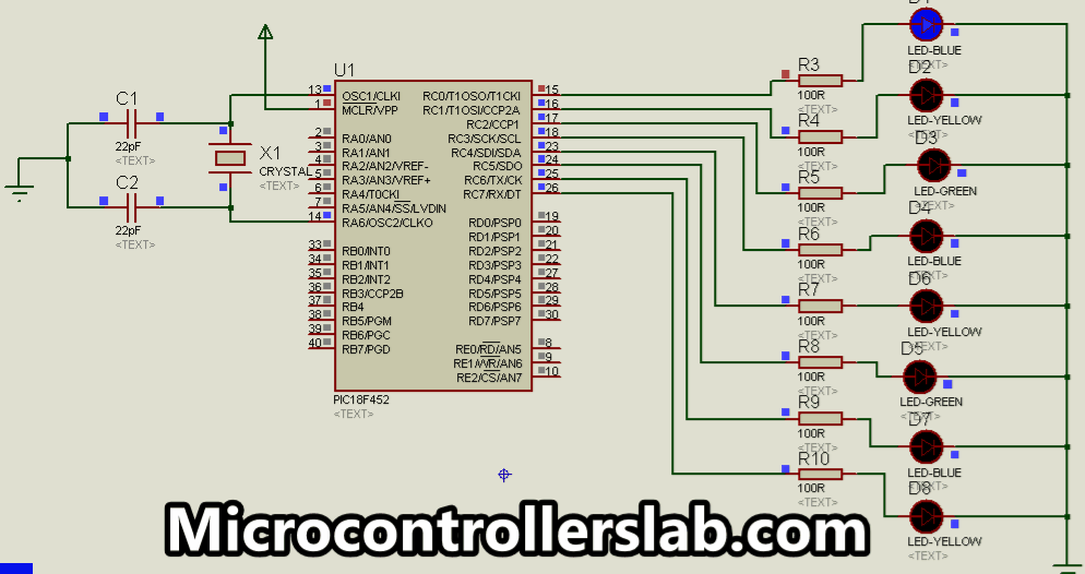 Internal EEPROM PIC Microcontroller Example MPLAB XC8 Compiler Simulation