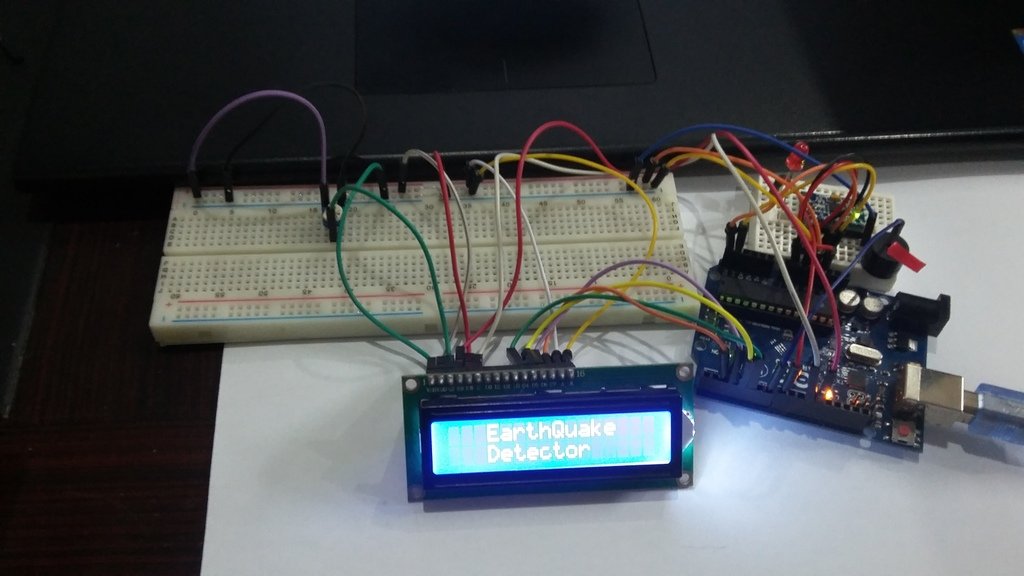 Earthquake detector using Arduino