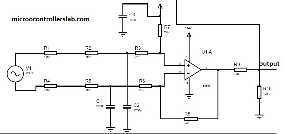 difference amplifier ac voltage measurement arduino