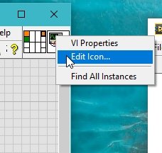 Customizing icon subVI