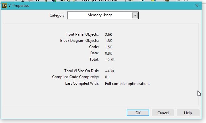 Memory usage block