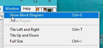 Showing block diagrams subVI