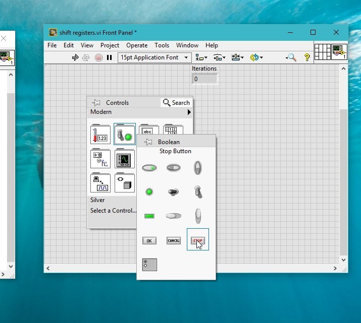 Stop button LabVIEW