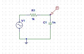 Setting up analysis for RC circuit