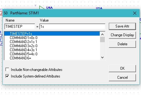 Input attributes of select line