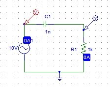 Voltage marker at input of high pass filter circuit