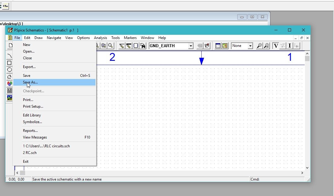 Saving schematic