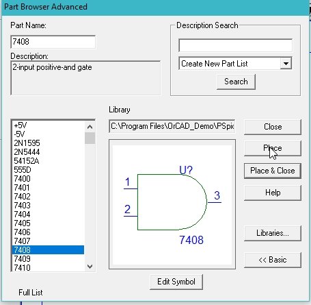 Placing AND gate