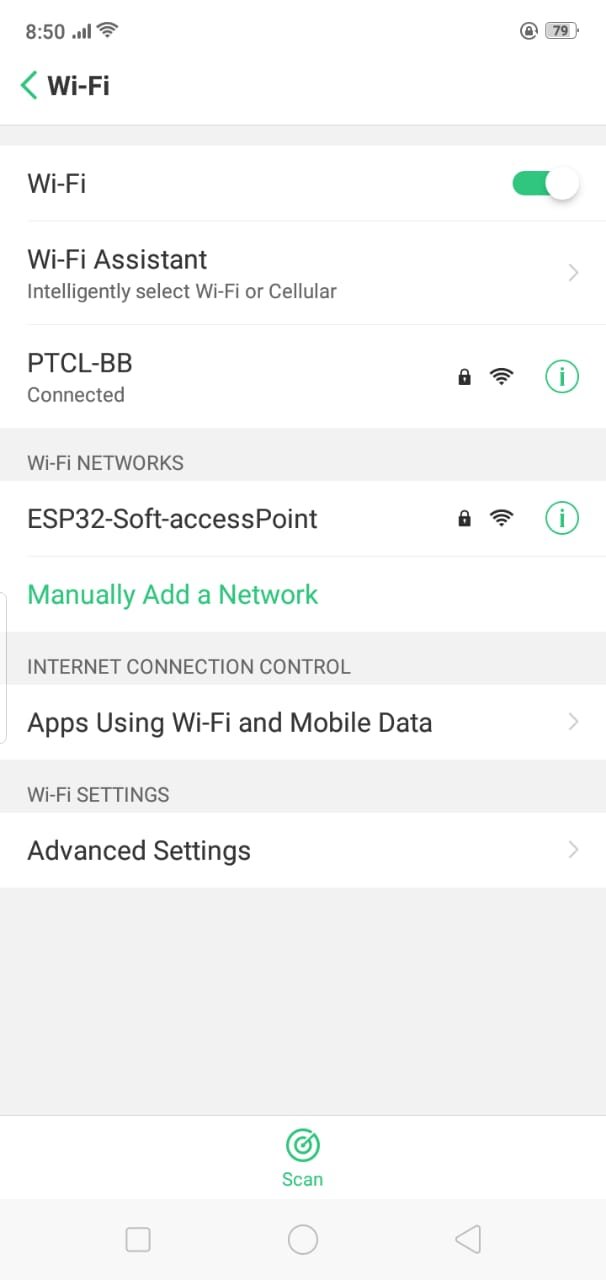 ESP32 soft access point WIFI NETWORK