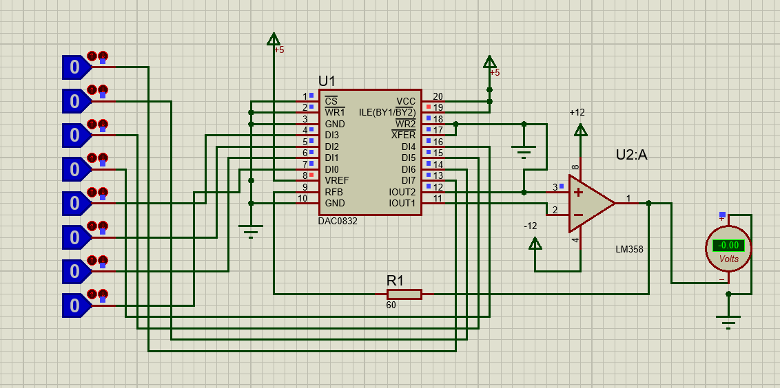 DAC0832 8 Bit Analog To Digital Converter IC Pinout Features And Example