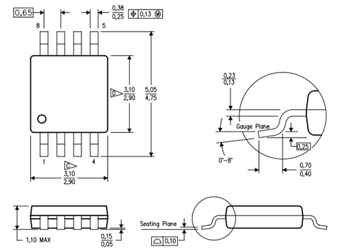 2D Dimensions diagram