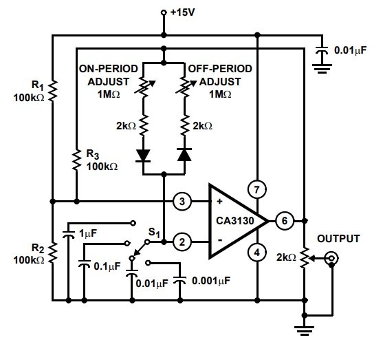 Pulse generator Example CA3130
