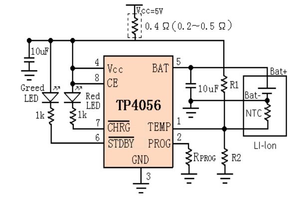TP4056A Internal Circuit Diagram
