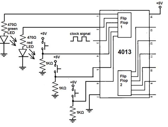 HEF4013 Example Circuit