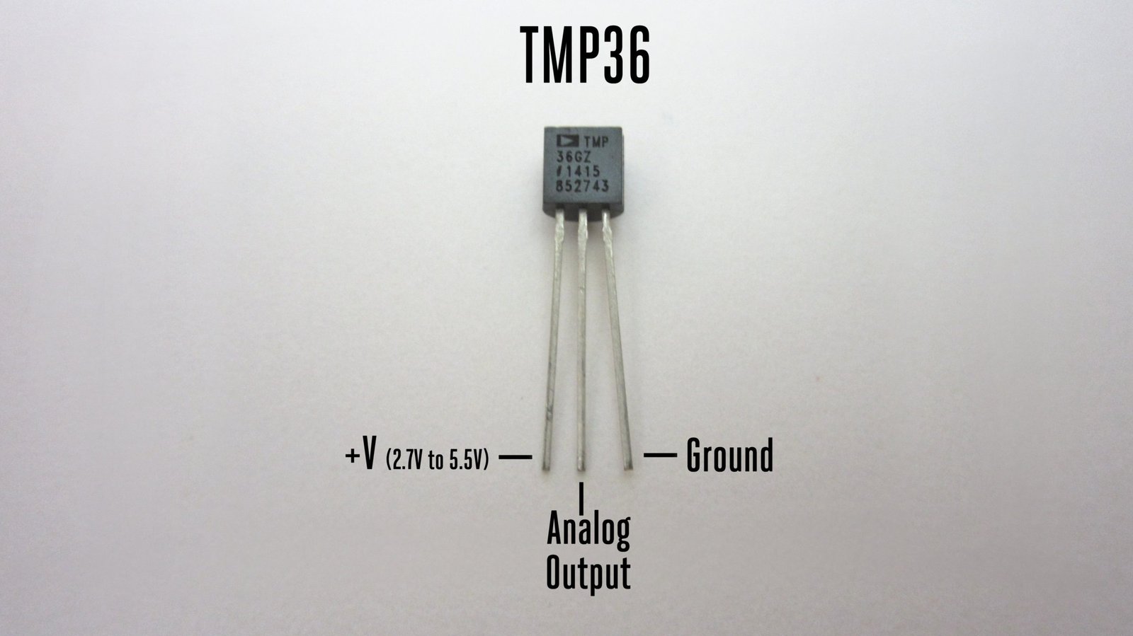 TMP36 - Temperature Sensor Arduino