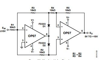 OP07 Absolute Value Circuit