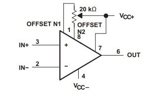 OP07 Input offset voltage Circuit