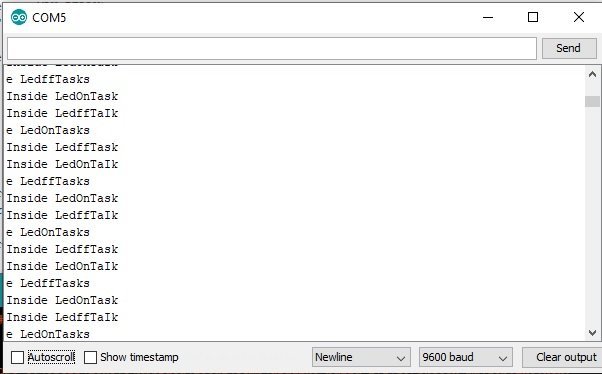 FreeRTOS two tasks synchronizaion output without semaphore