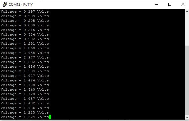 TM4C123G Microcontroller ADC output on serial monitor