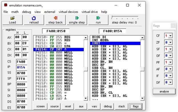 arithemtic right shift Instruction 8086 microprocessor example