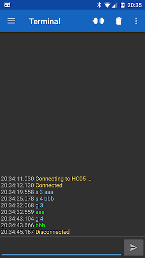 Serial Bluetooth Terminal Android application for HC-05