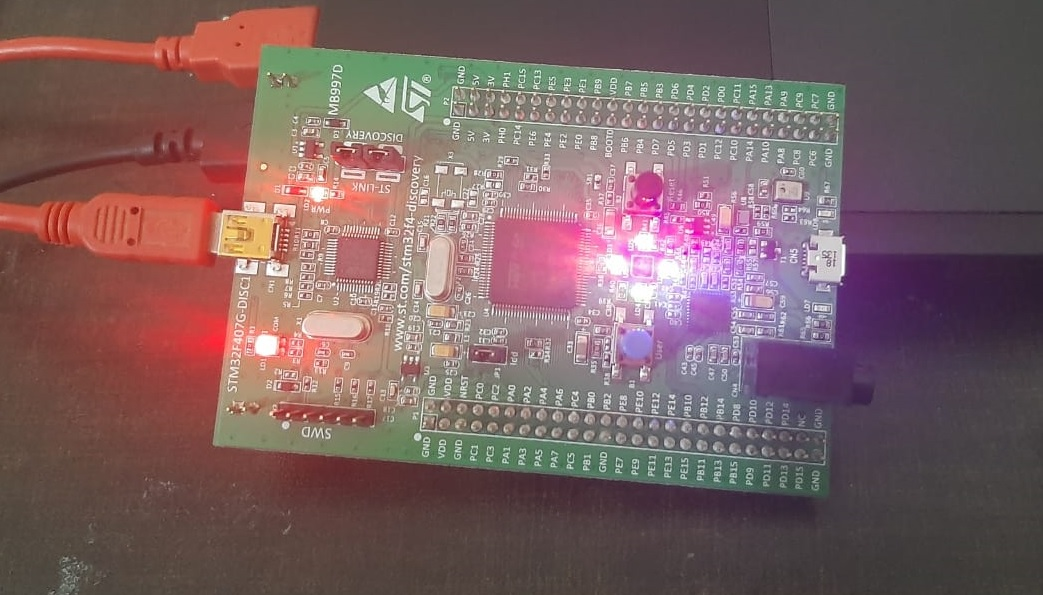 LED Blinking STM32F4 discovery board
