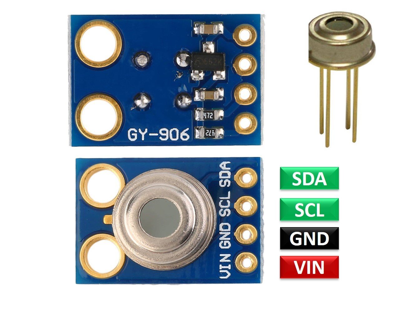 DIY Temperature Thermal Gun  MLX90614 Contactless Infrared Temperature  Sensor with Arduino 