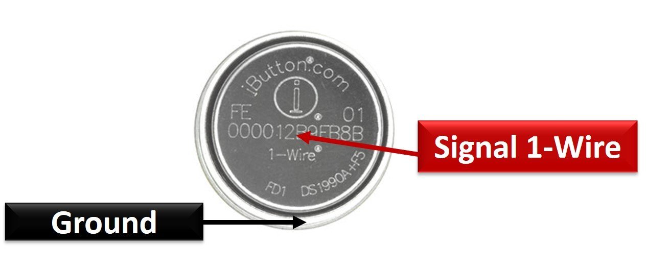 DS19990A iButton pinout diagram