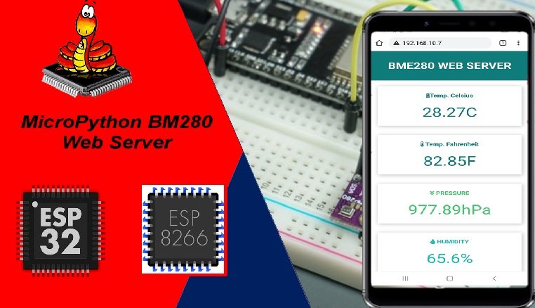 BME280 web server esp32 esp8266 micropython