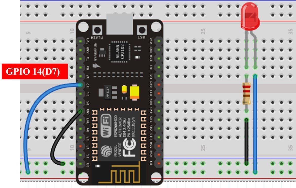 ESP8266 PWM Micropython LED Fading circuit