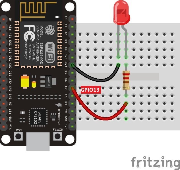 esp8266 led blinking micropython upycraft ide