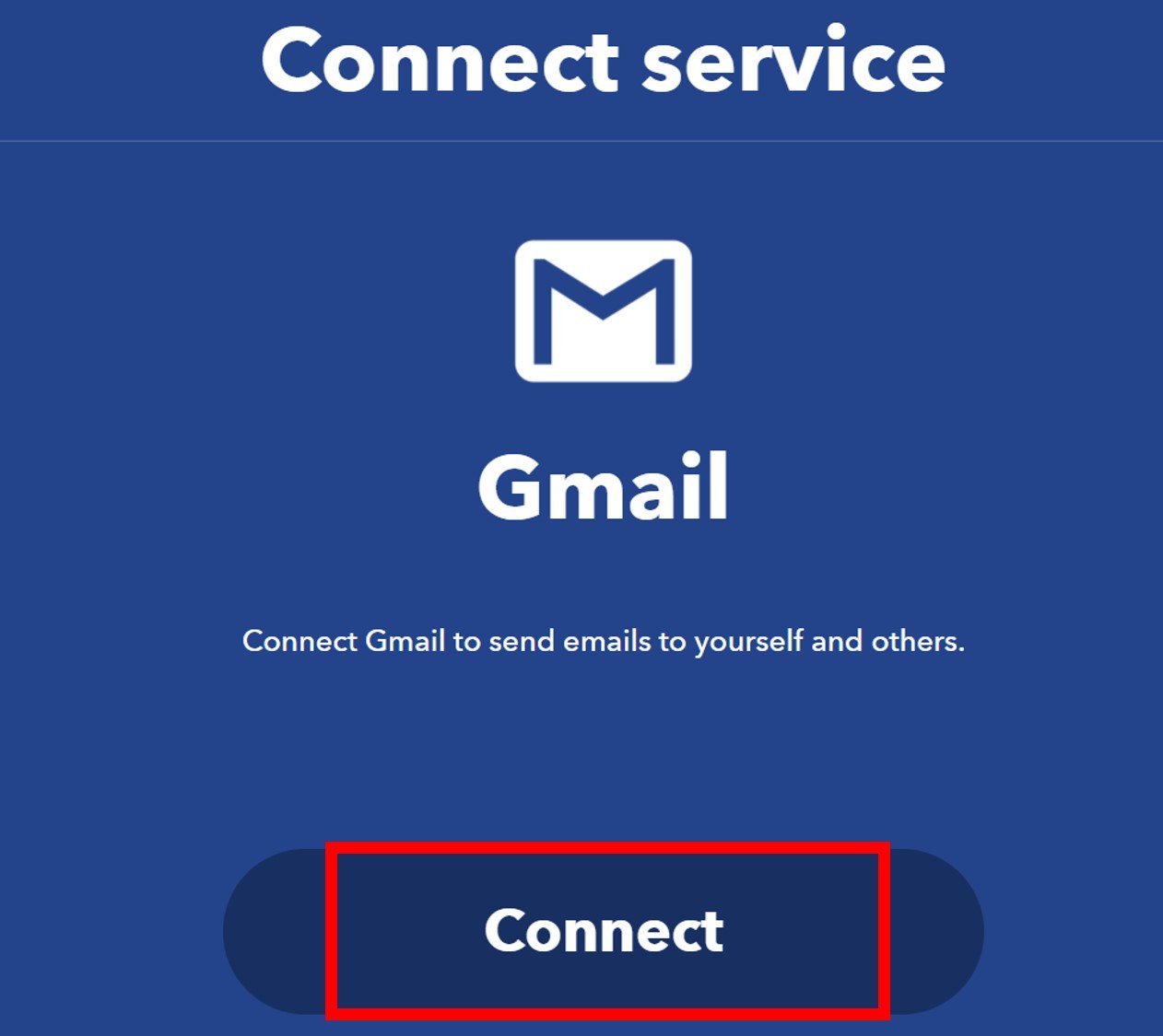 IFTTT create gmail service 13
