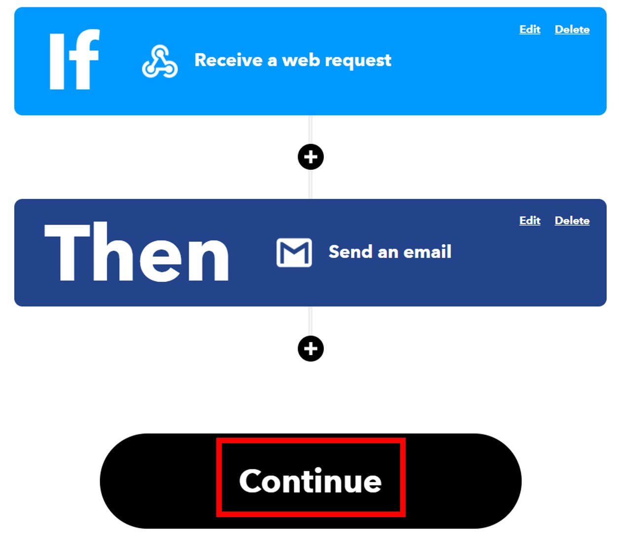 IFTTT save settings 16