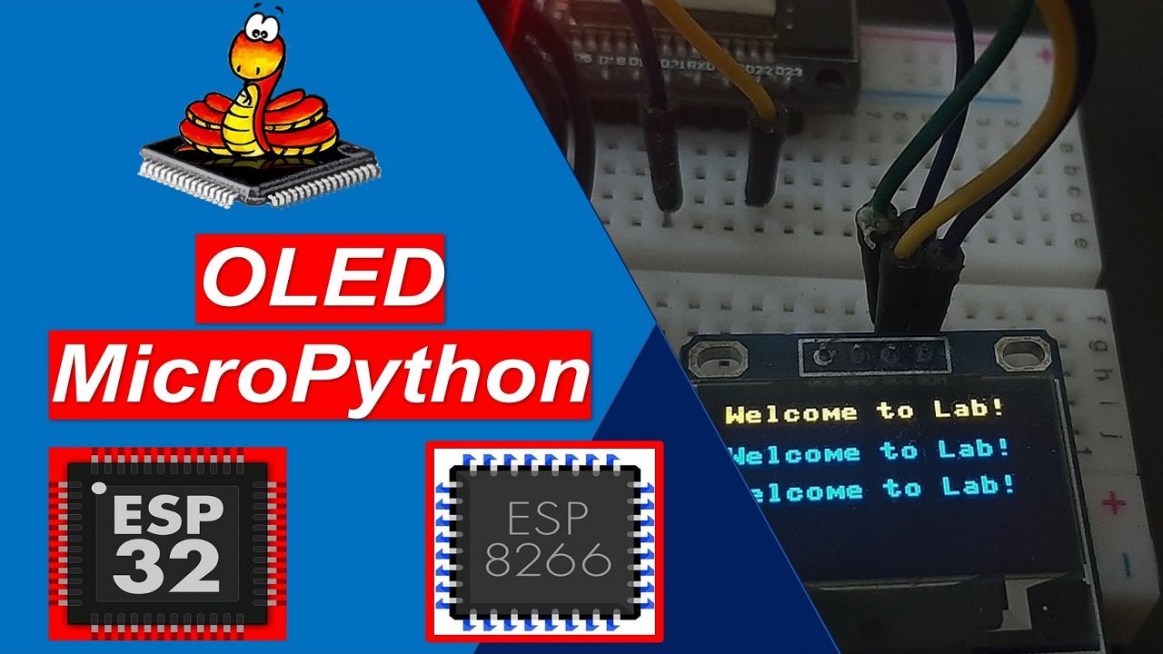 MicroPython OLED Display with ESP32 and ESP8266