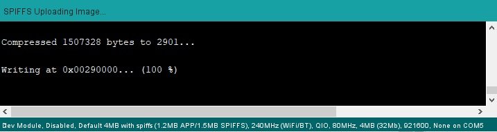 SPIFFS file uploading to esp32