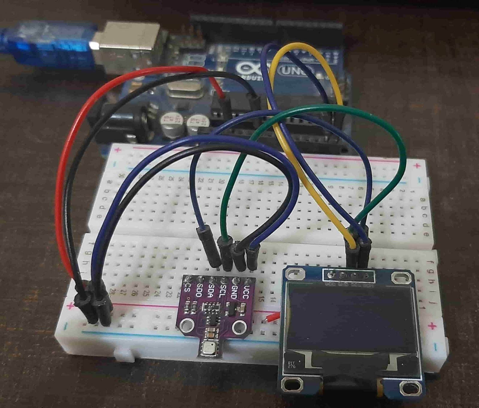 BME680 interfacing with Arduino and OLED Arduino IDE