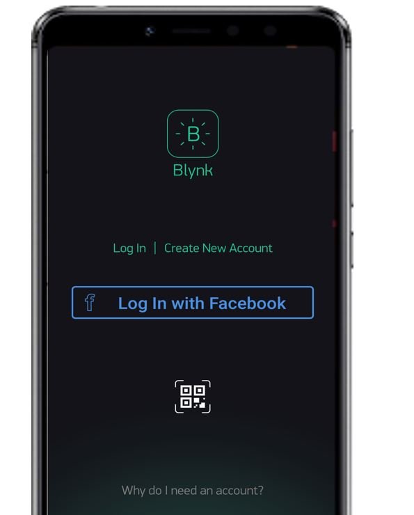 Blynk app account