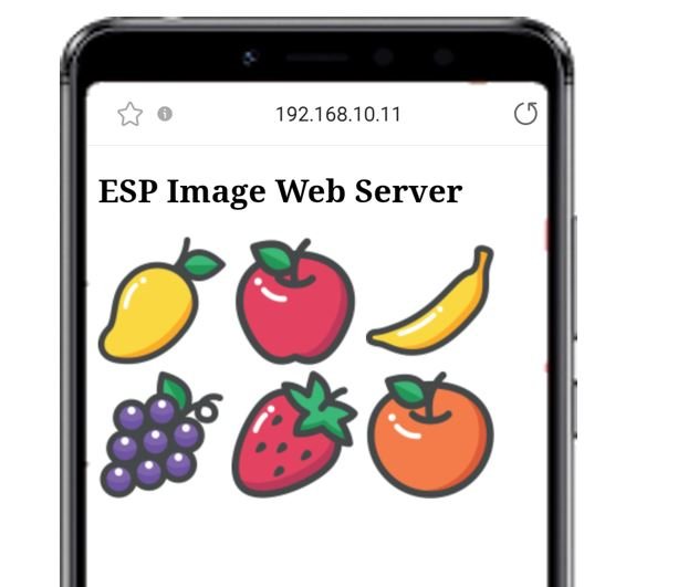 ESP image web server SPIFFS demo web page
