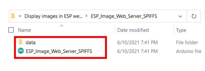 ESP image web server SPIFFS upload images2