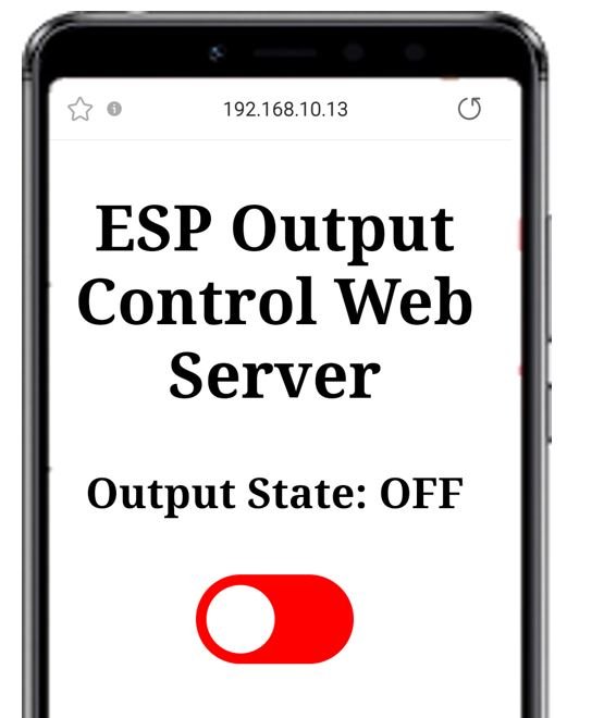 ESP web server & push button demo