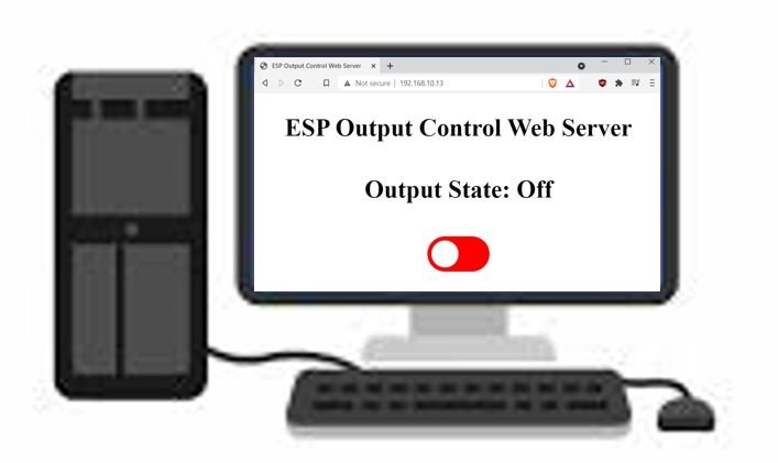 ESP web server & push button